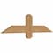 Ekena Millwork Eugene Smooth Timber Gable Bracket, Western Red Cedar, 36"W x 9"H x 1 1/2"D x 3 1/2"F, 6/12 Pitch GBW036X09X0204EUG00SWR - alternate 5